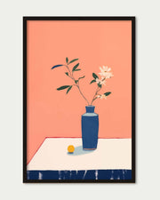 Marble & Flower Pot Art Print