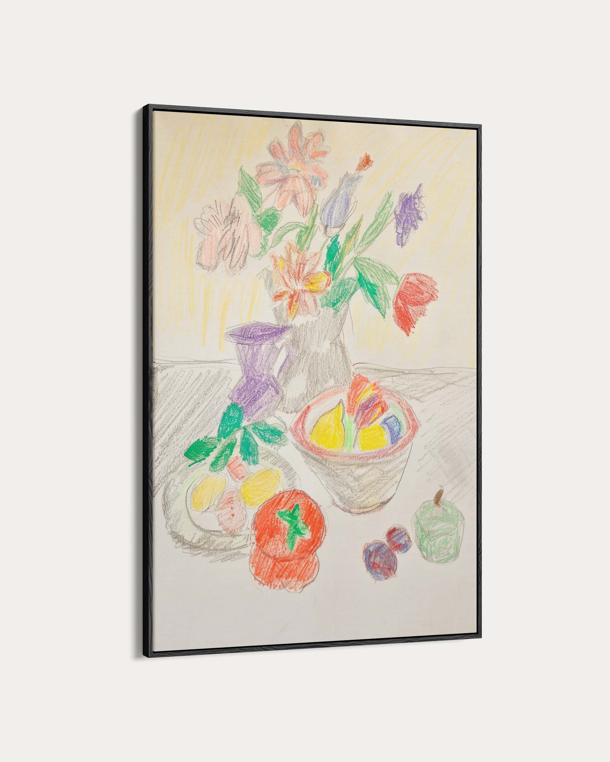 Colour Pencil Sketch Wall Art