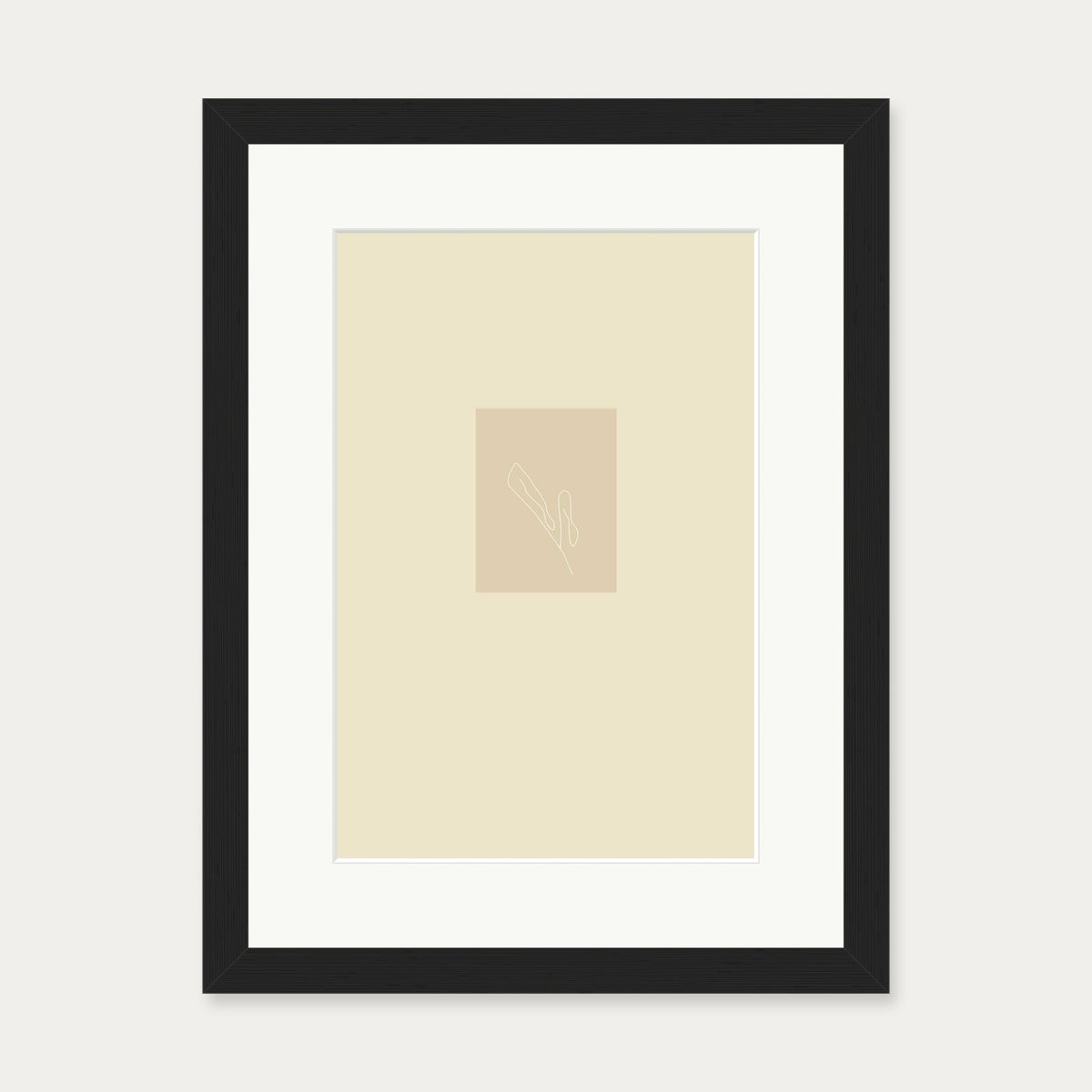 Picasso Drawings I Art Print — 30 x 40 cm — Black Frame