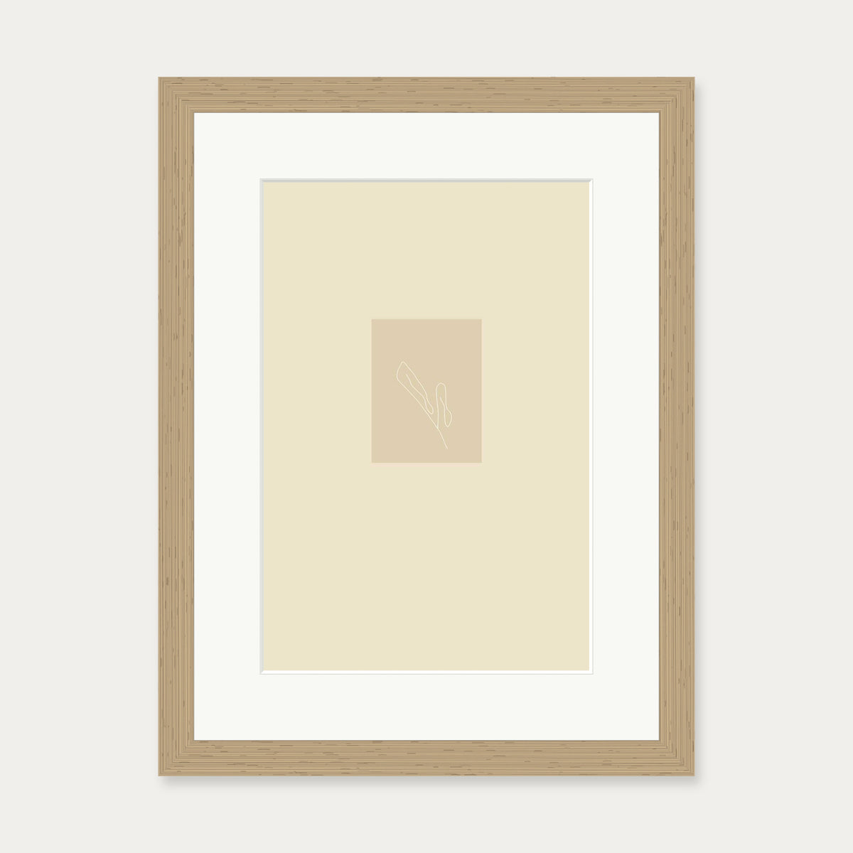 Picasso Drawings I Art Print — 30 x 40 cm — Oak Frame