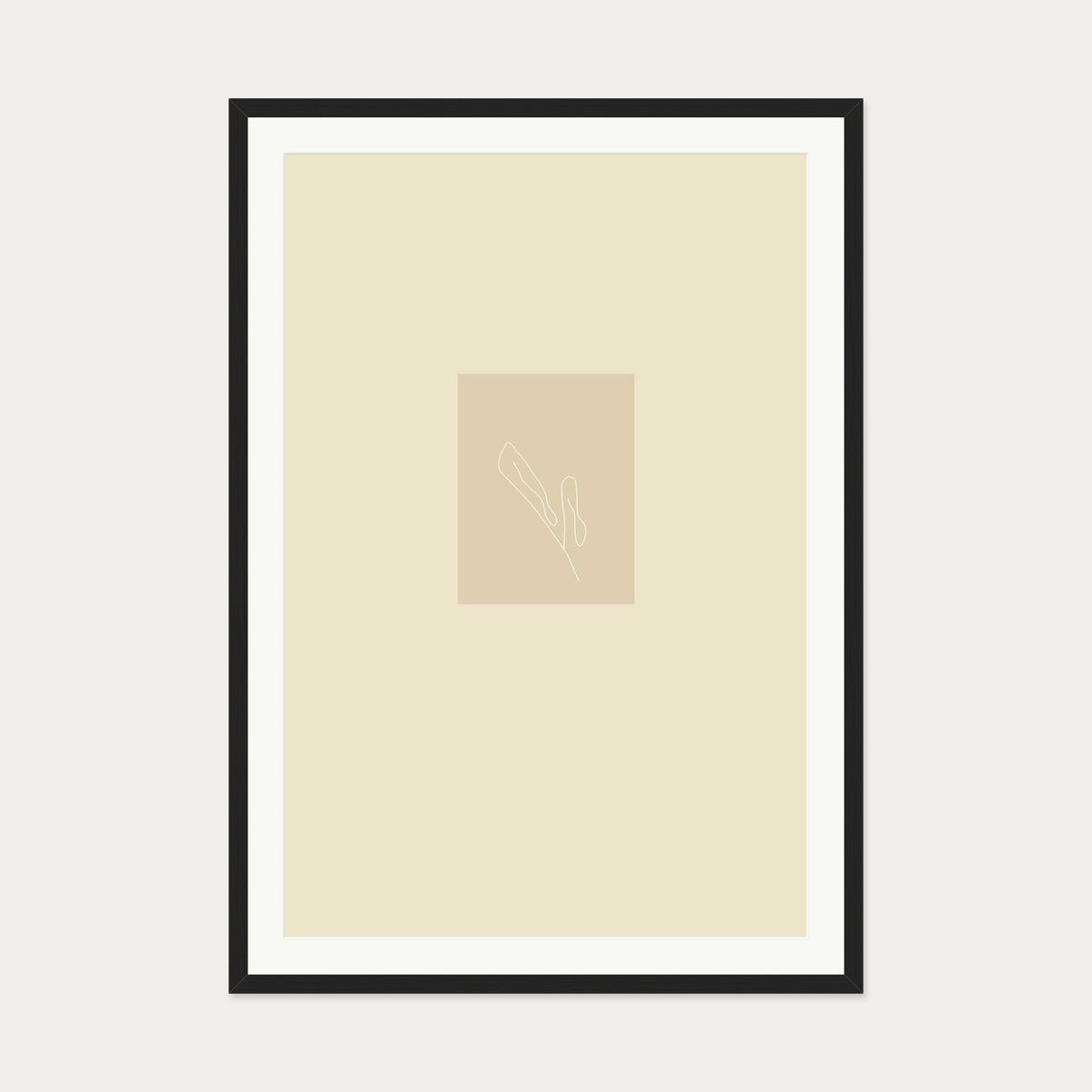 Picasso Drawings I Art Print — 70 x 100 cm — Black Frame
