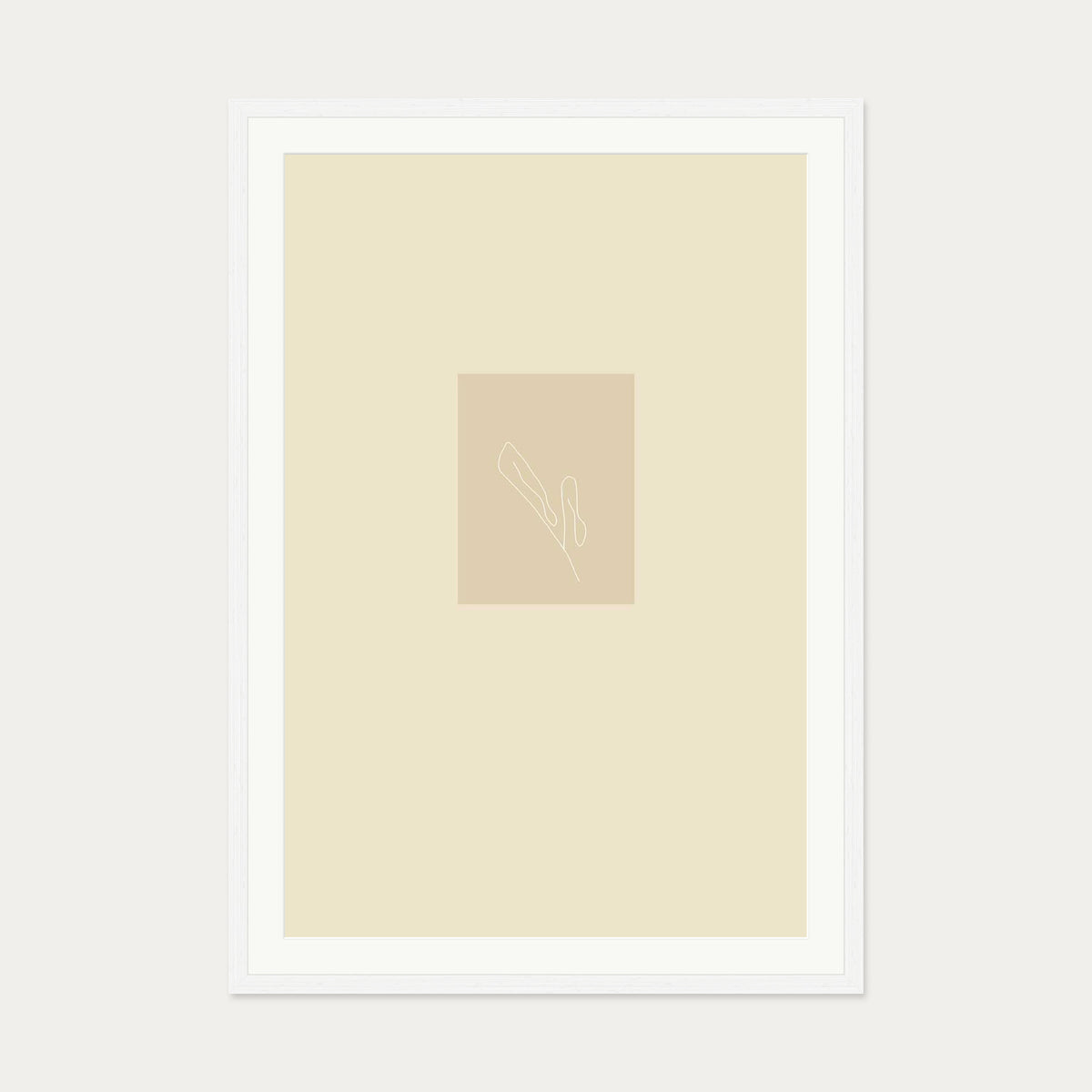 Picasso Drawings I Art Print — 70 x 100 cm — White Frame