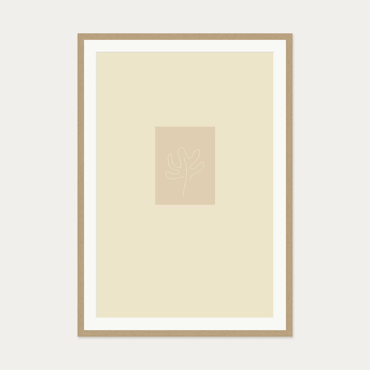Picasso Drawings II Art Print — 70 x 100 cm — Oak Frame