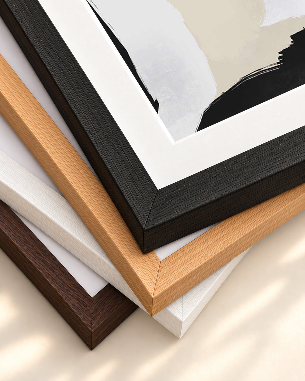 Pillow Talk II Art Print — framed print corner with 5 cm mount and bevel