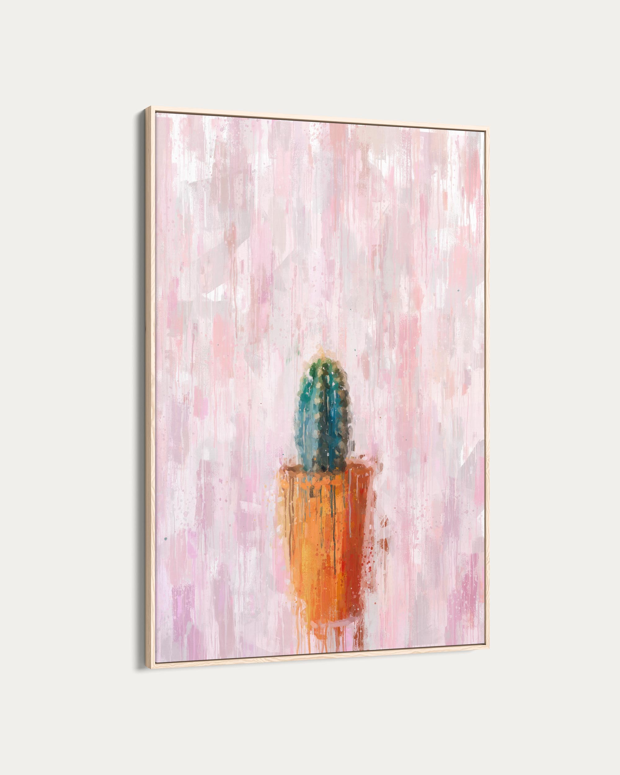 Cactus In A Pot Painting Canvas Art