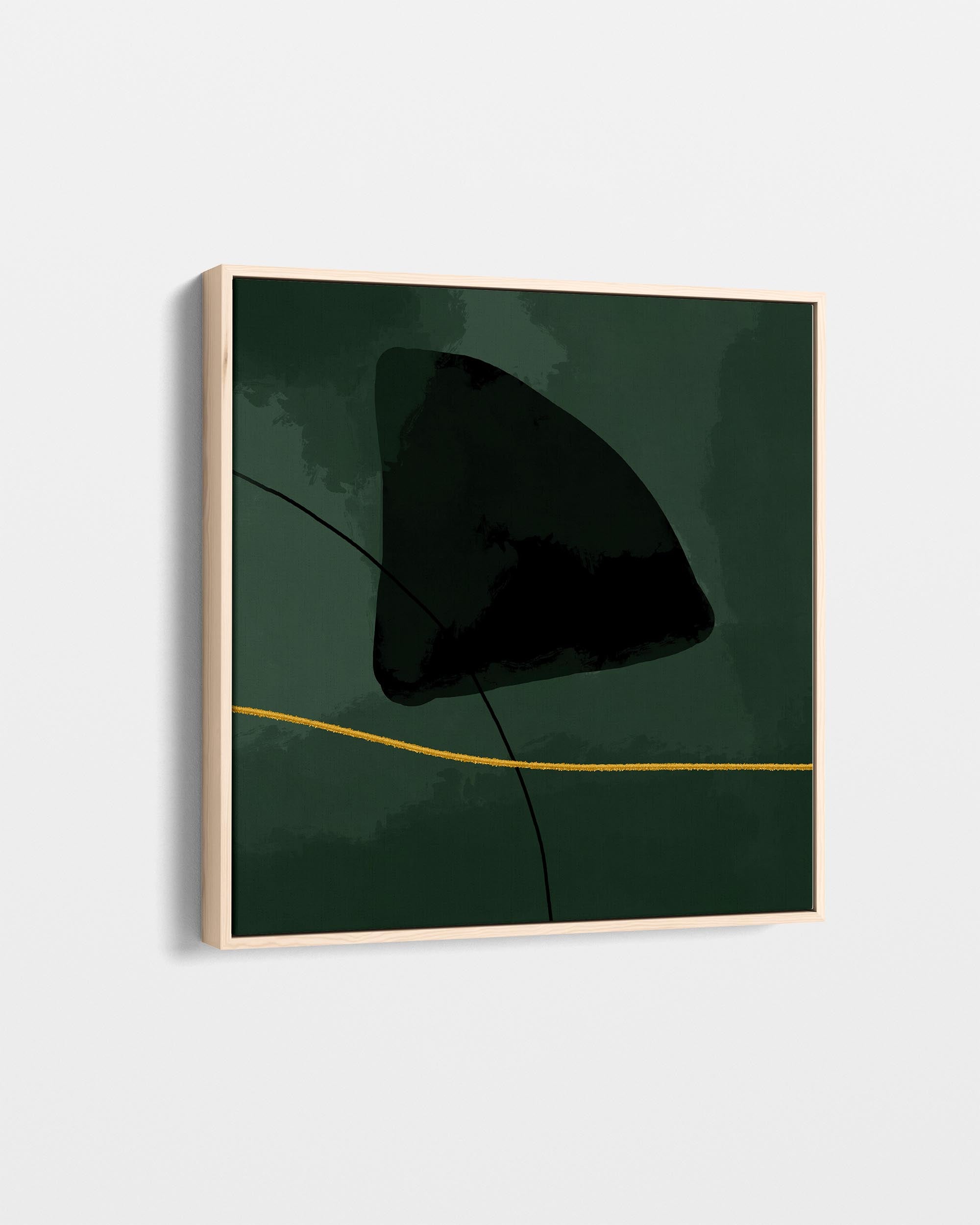 Green Velvet Canvas Art