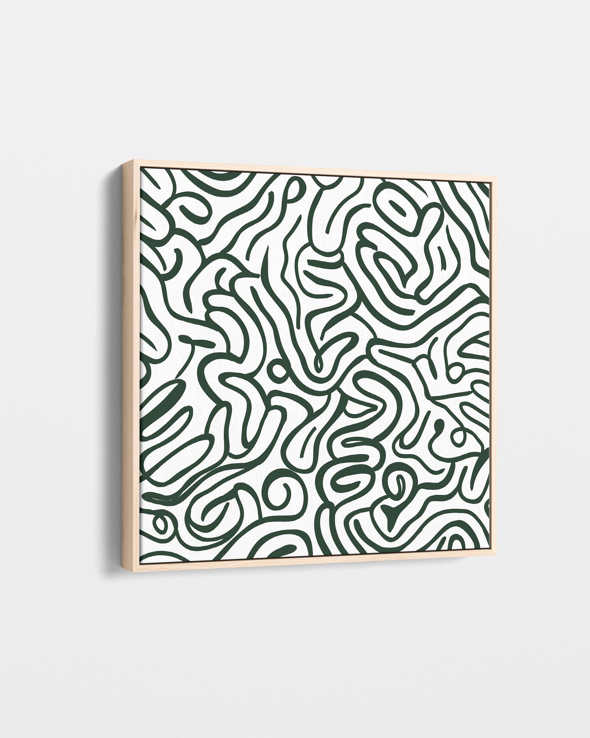 Abstract patterned artwork on a white background