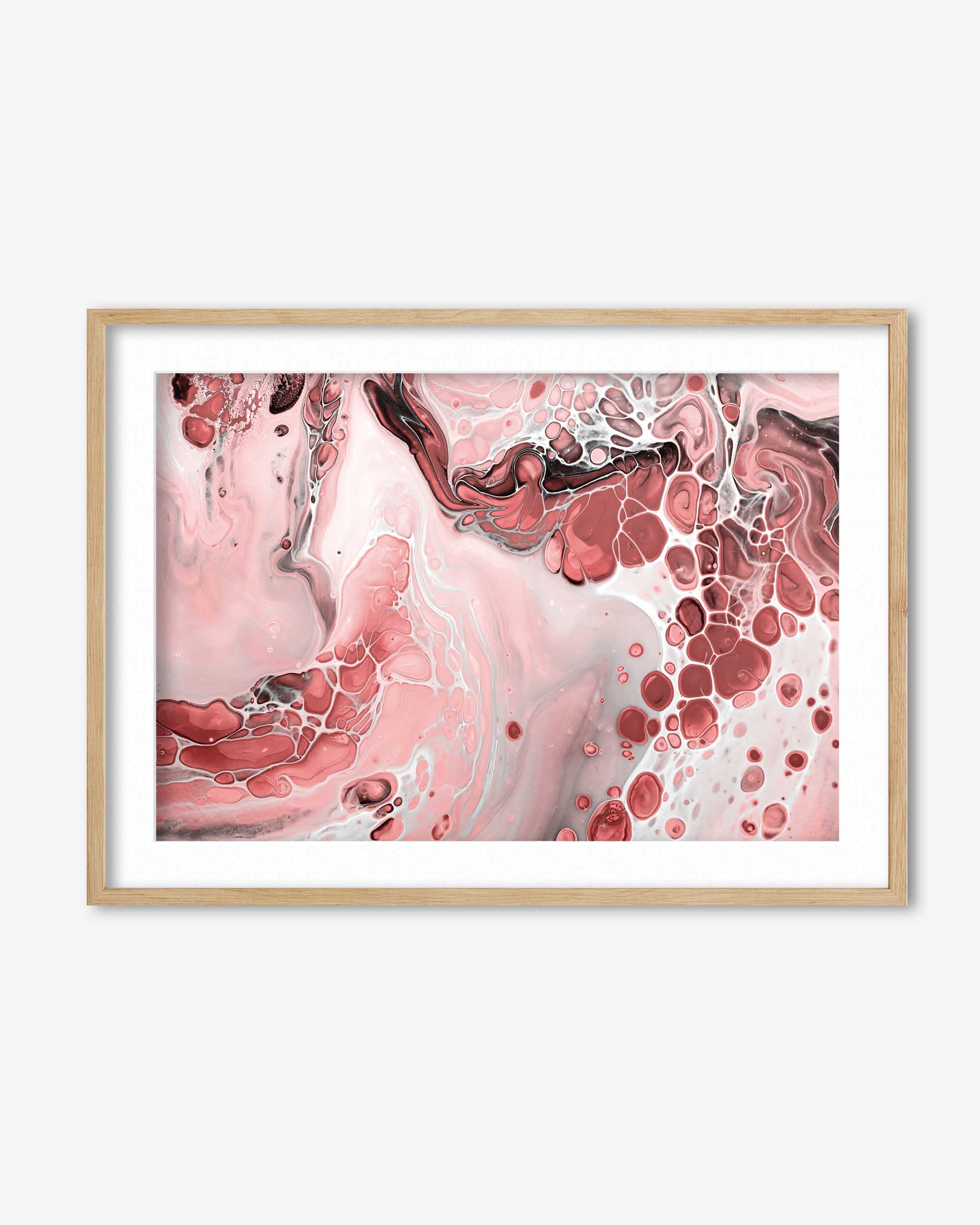 Pink Abstract Marble Wall Art Print
