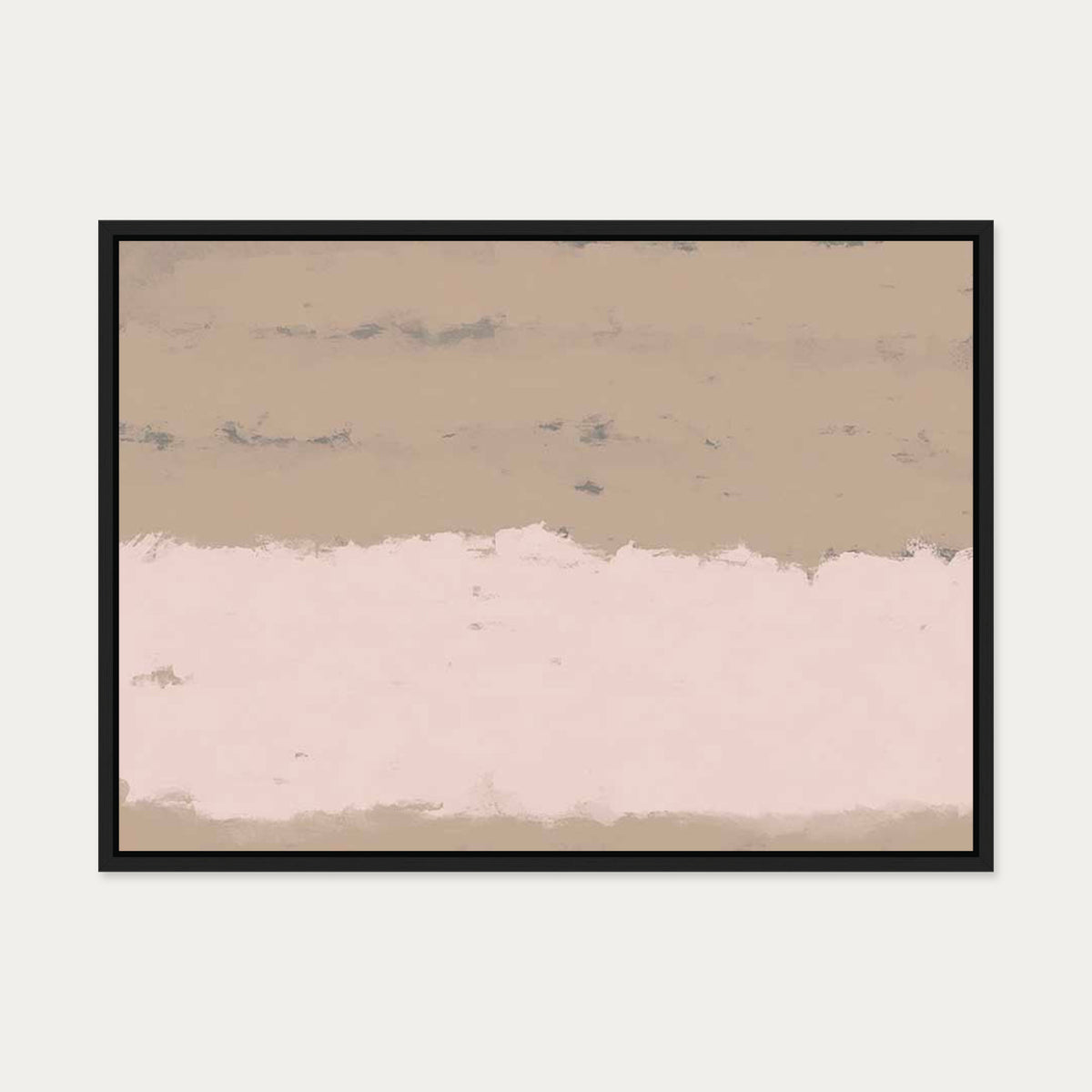 Pink Light At Dawn Canvas Art — 50 x 70 cm — Black Frame