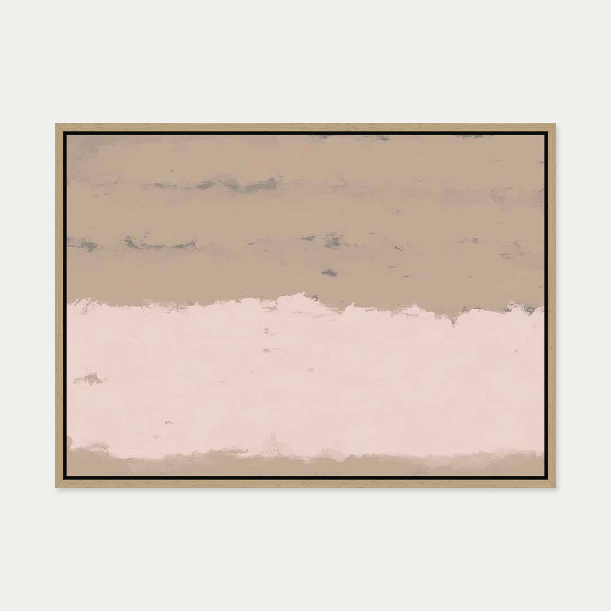 Pink Light At Dawn Canvas Art — 50 x 70 cm — Oak Frame