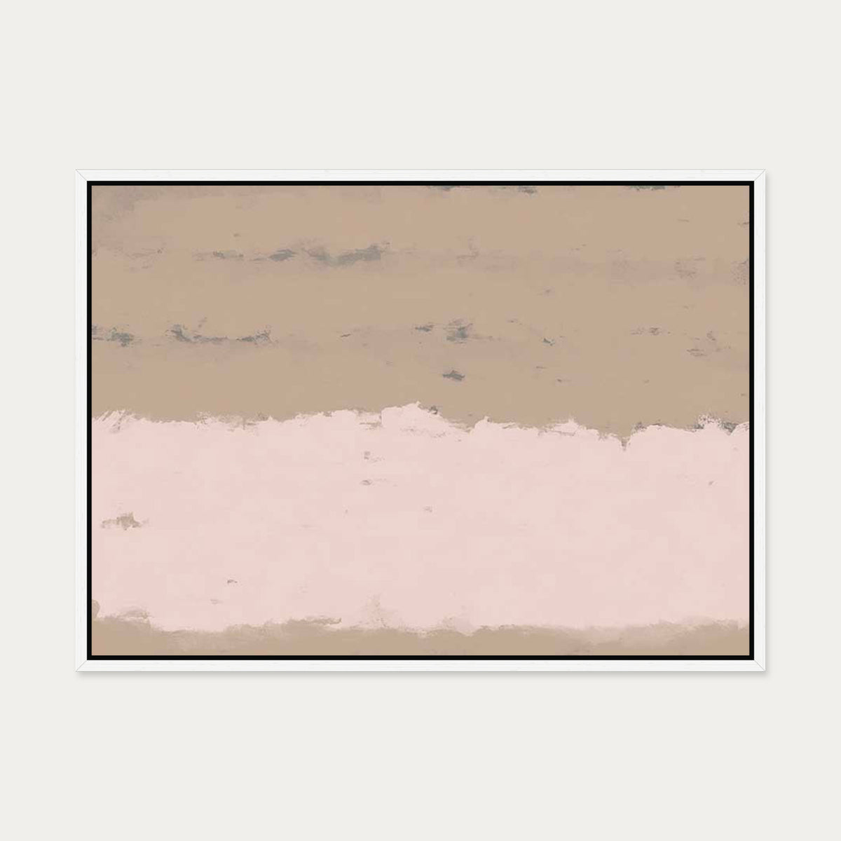 Pink Light At Dawn Canvas Art — 50 x 70 cm — White Frame