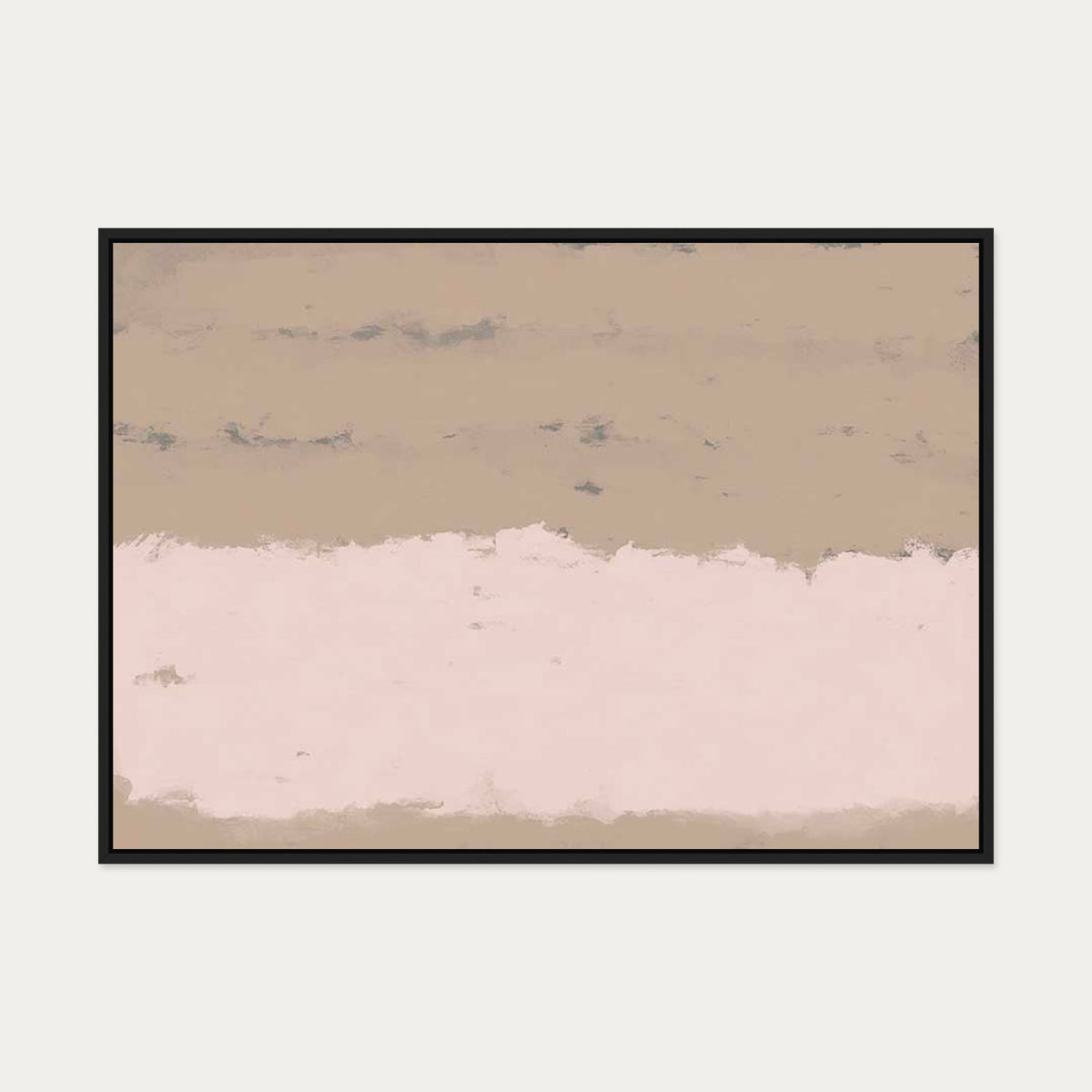 Pink Light At Dawn Canvas Art — 70 x 100 cm — Black Frame