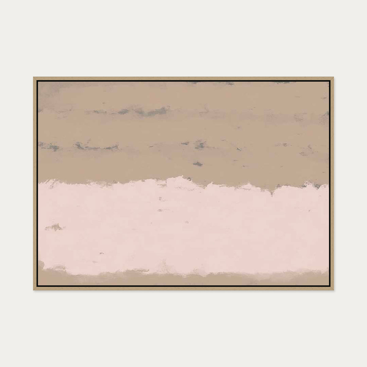 Pink Light At Dawn Canvas Art — 70 x 100 cm — Oak Frame