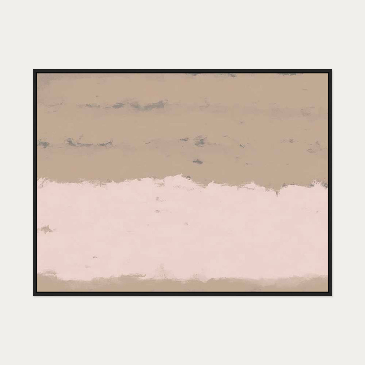 Pink Light At Dawn Canvas Art — 90 x 120 cm — Black Frame