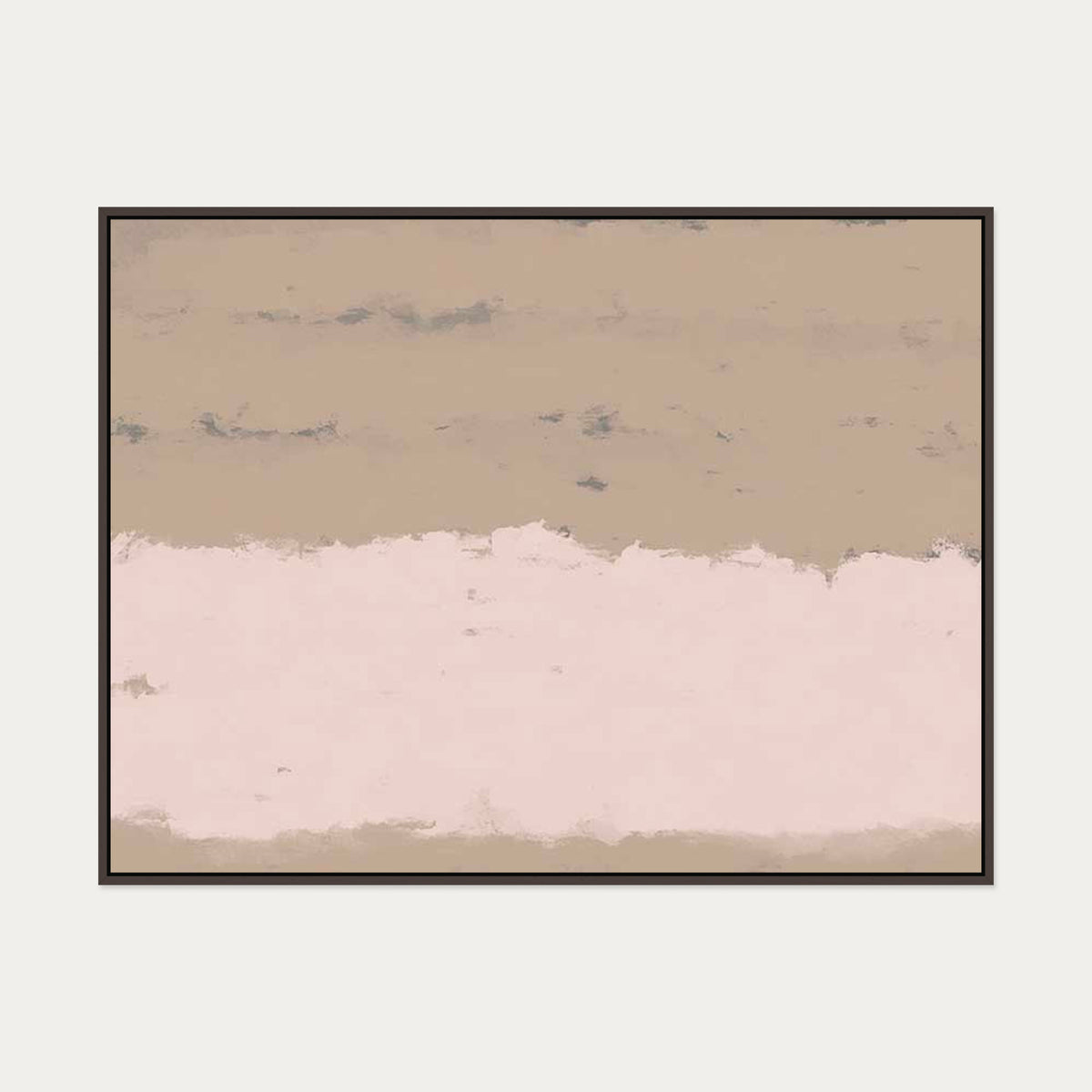 Pink Light At Dawn Canvas Art — 90 x 120 cm — Brown Frame