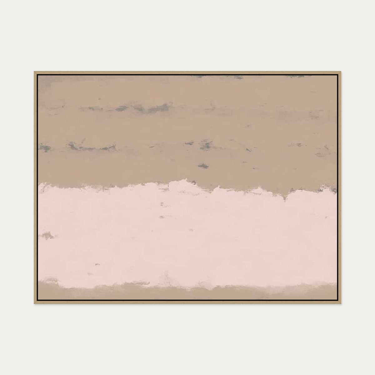 Pink Light At Dawn Canvas Art — 90 x 120 cm — Oak Frame