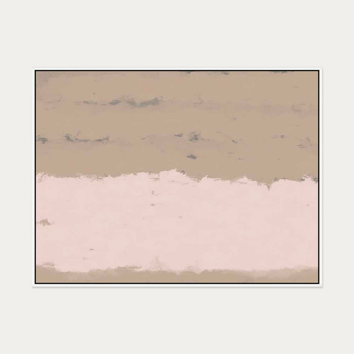 Pink Light At Dawn Canvas Art — 90 x 120 cm — White Frame