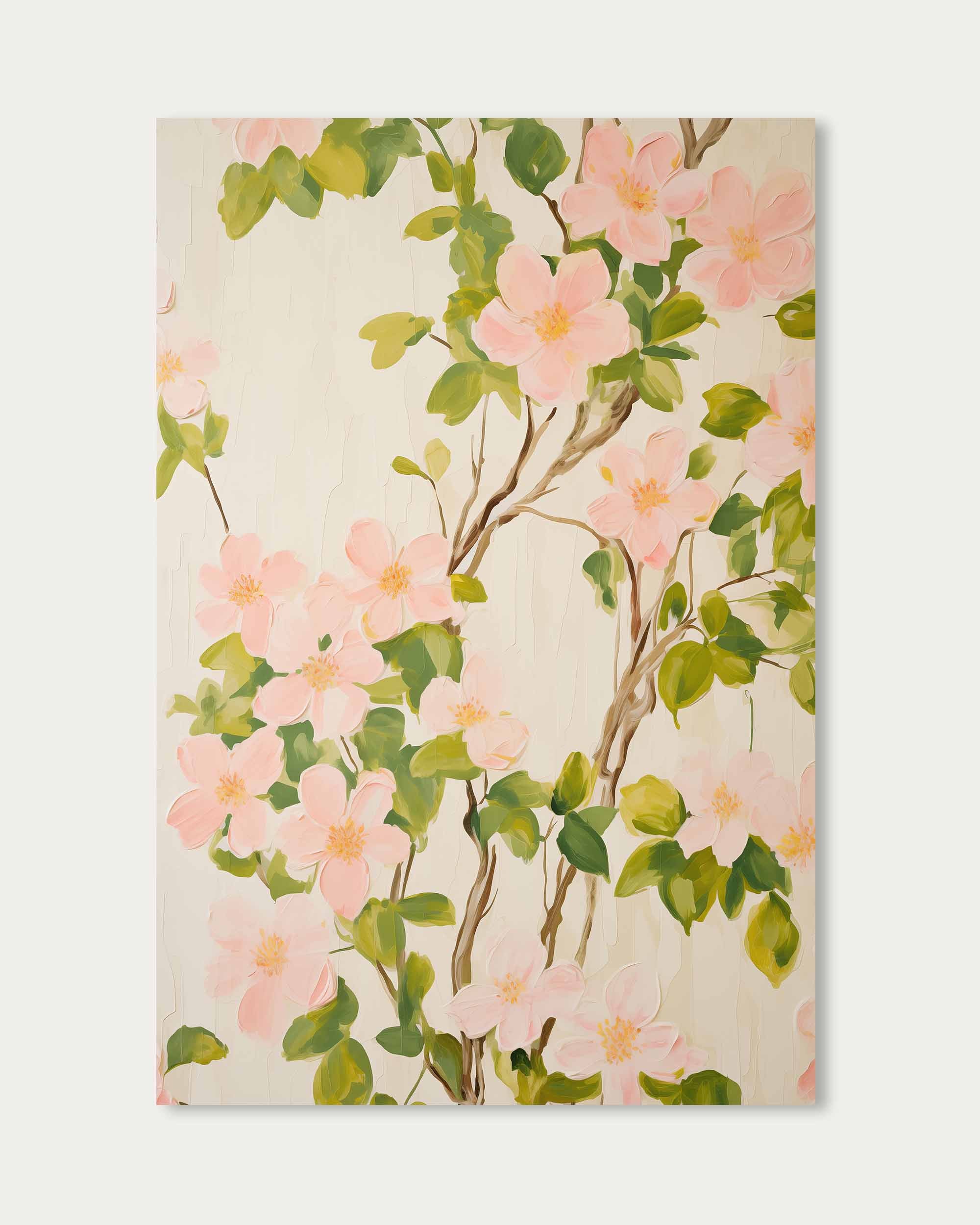Pink Flowers Wall Art