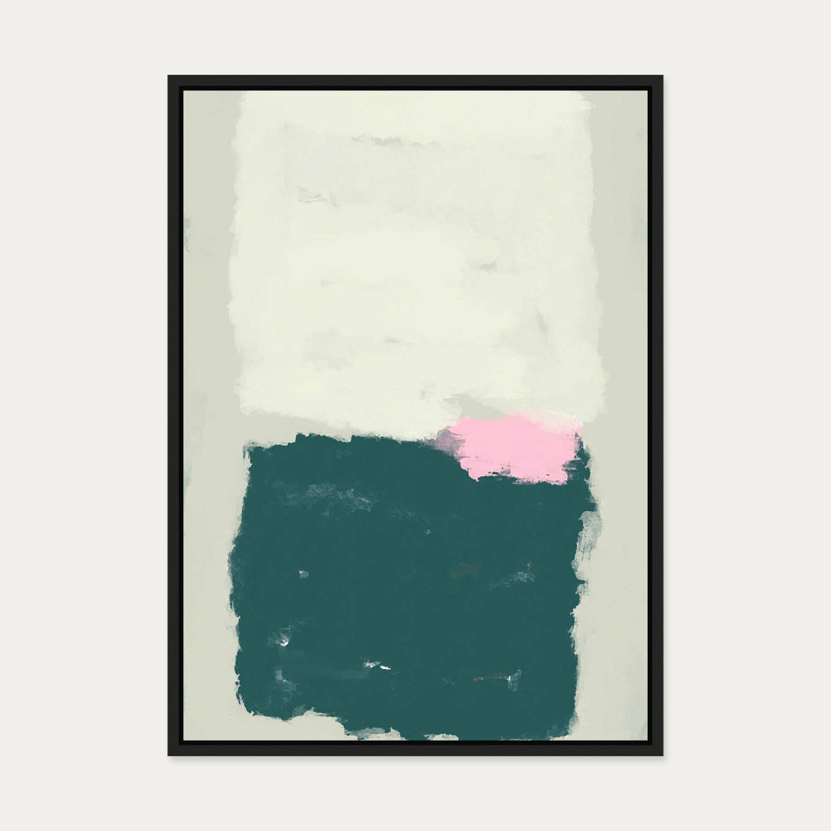 Pistachio Palette Canvas Art — 50 x 70 cm — Black Frame