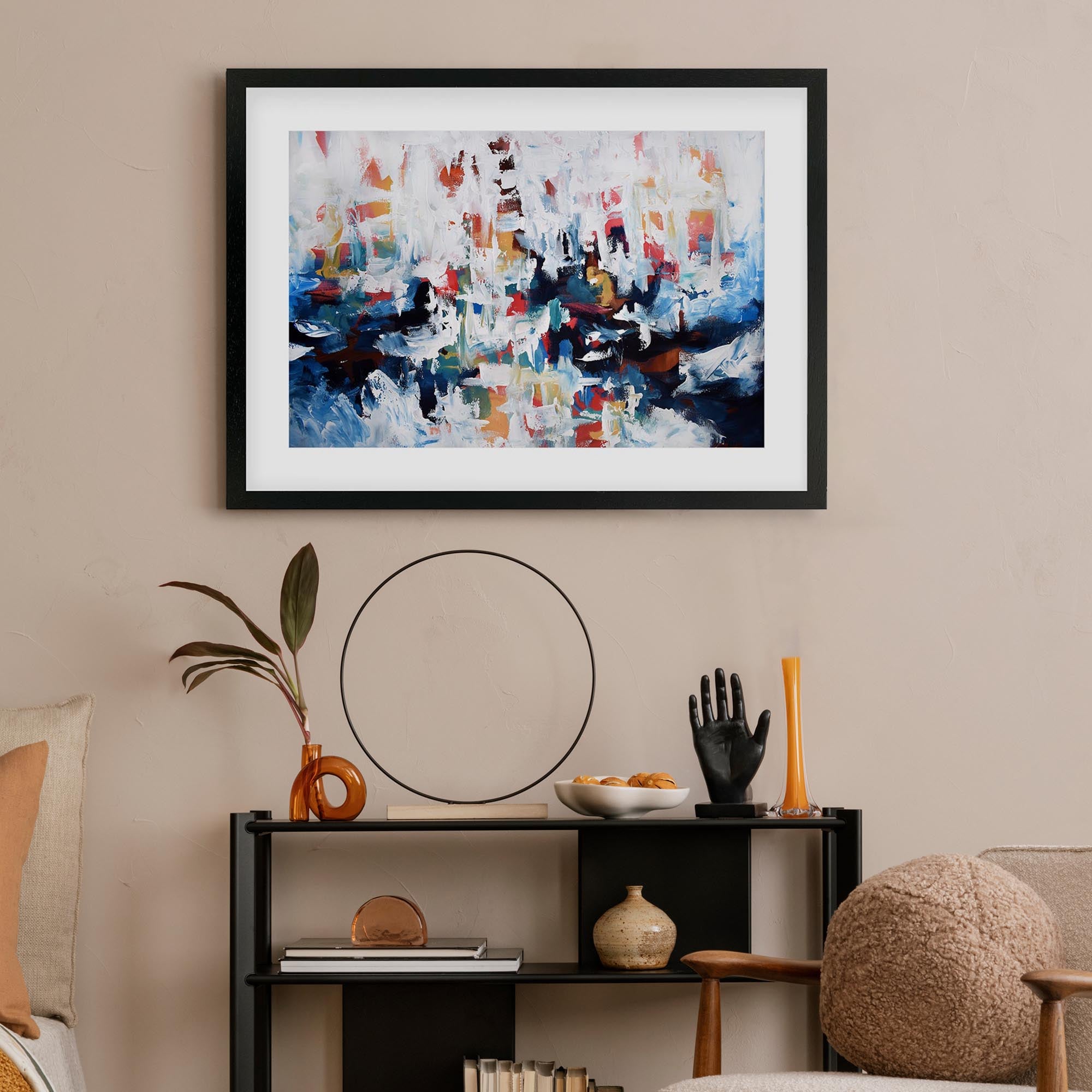 Abstract 194 Framed Art