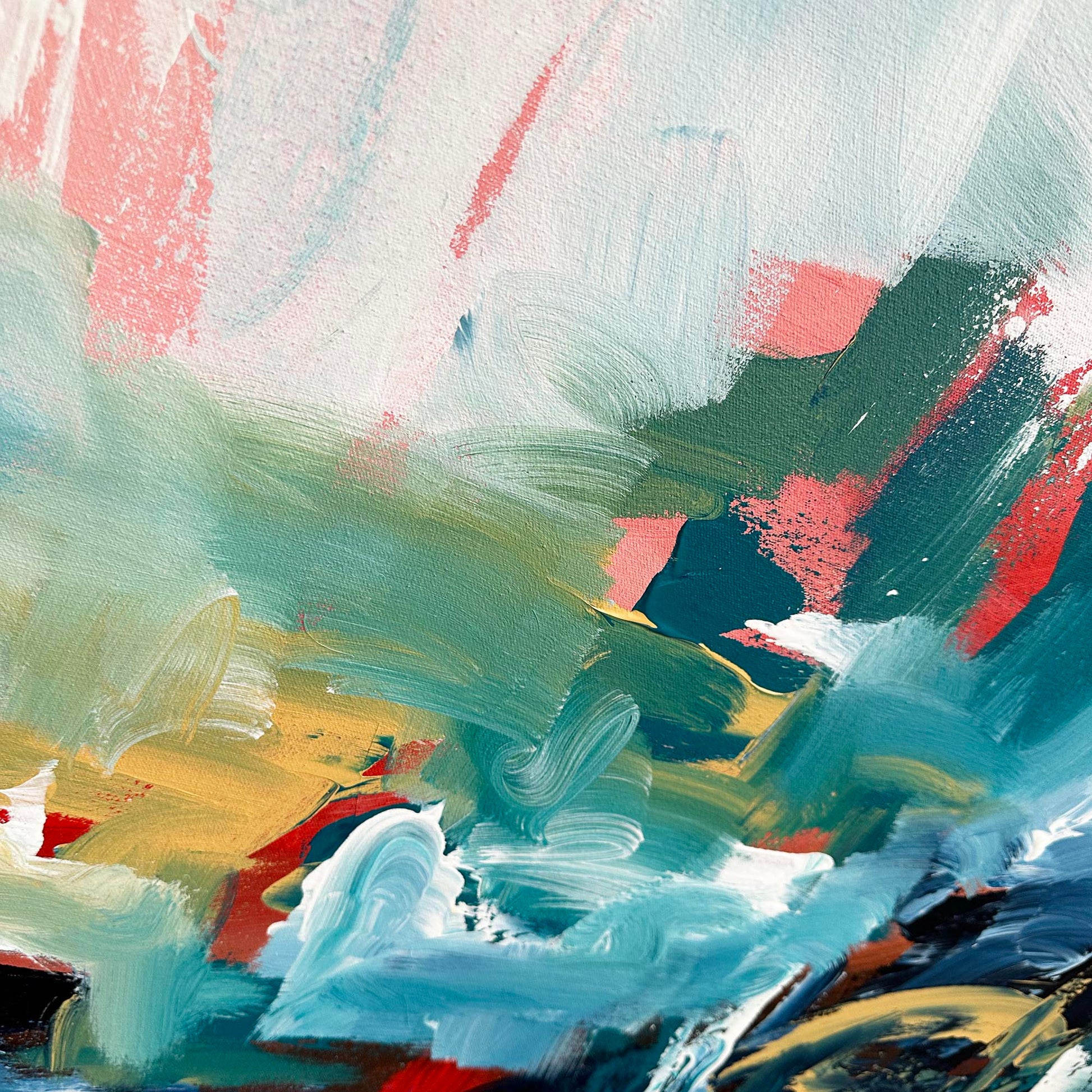 Precious Time - Original Painting-Abstract House