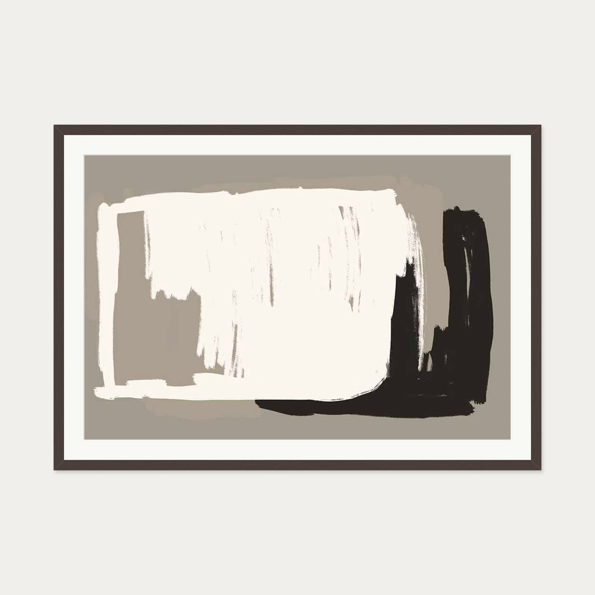 Prelude Art Print — 70 x 100 cm — Brown Frame