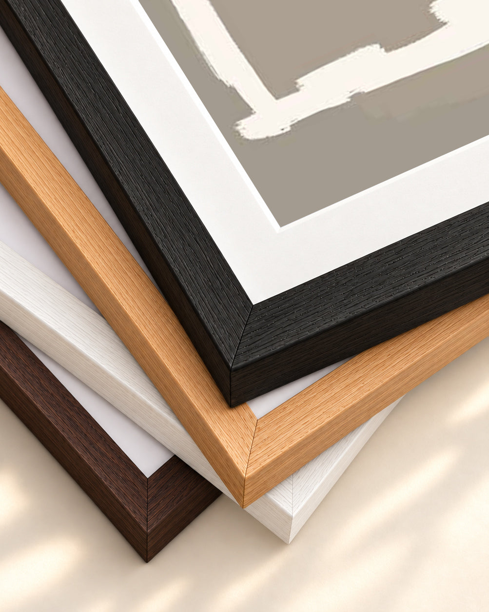 Prelude Art Print — framed print corner with 5 cm mount and bevel