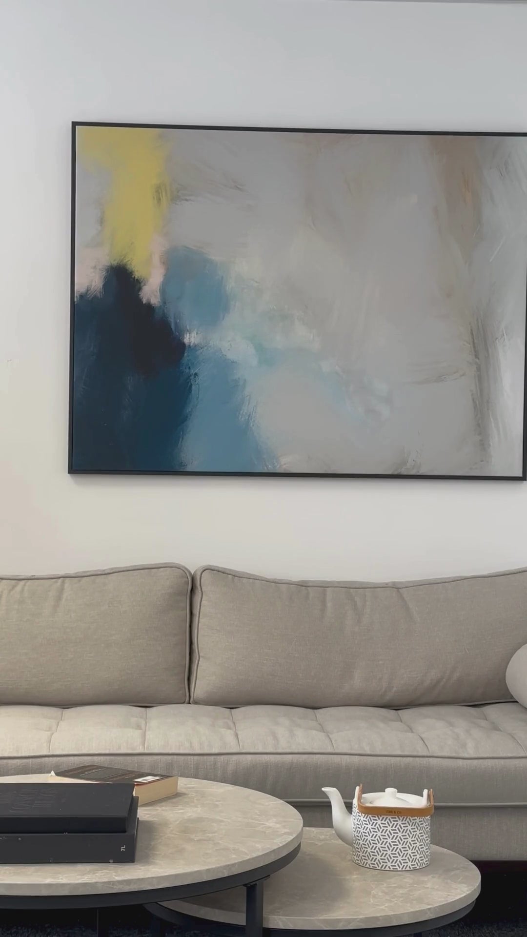 Load video: Brushed Haze Canvas Art