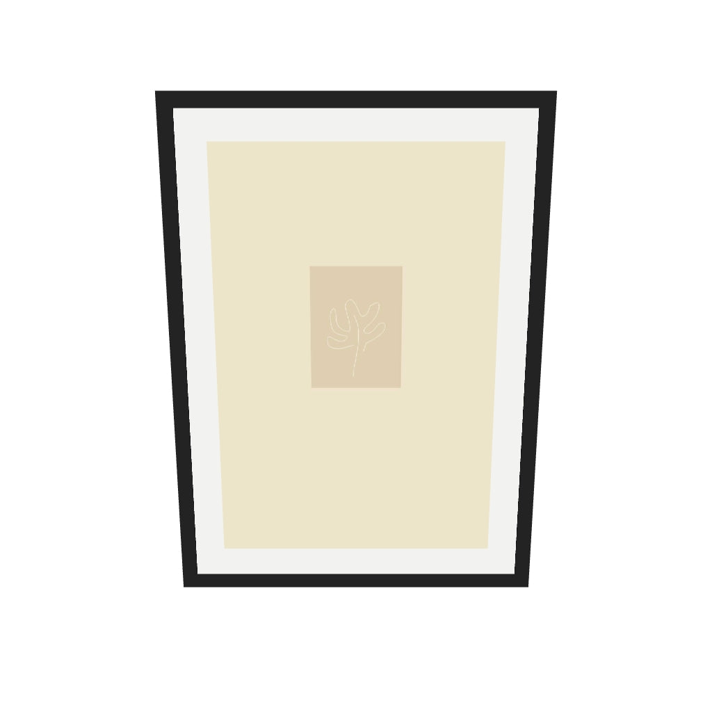 [ah-ar-v1:64d28a7ea5ade94ed41b76fd] Picasso Drawings II Art Print — 50 x 70 cm, black frame (AR scale)