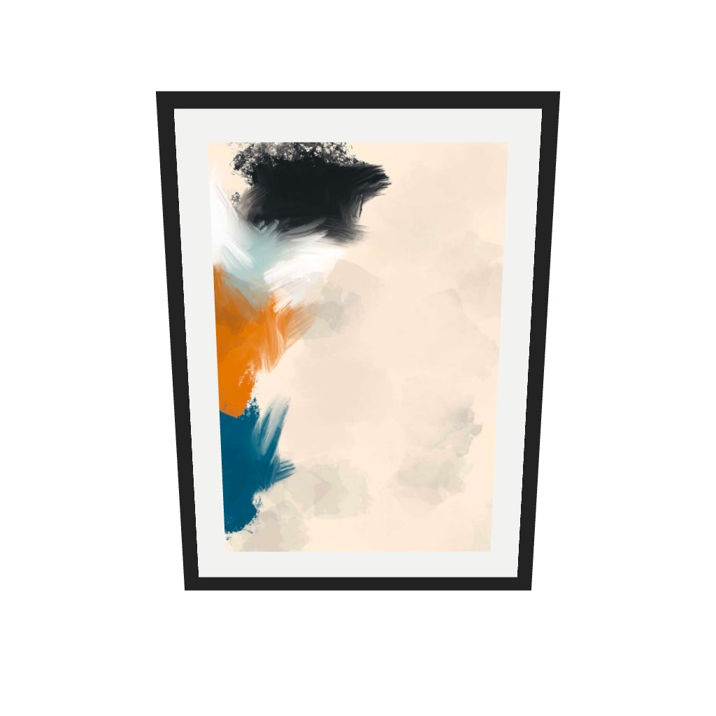[ah-ar-v1:ac43e05f08abbf3c52ef890b] Regaining Balance Art Print — 50 x 70 cm, black frame (AR scale)