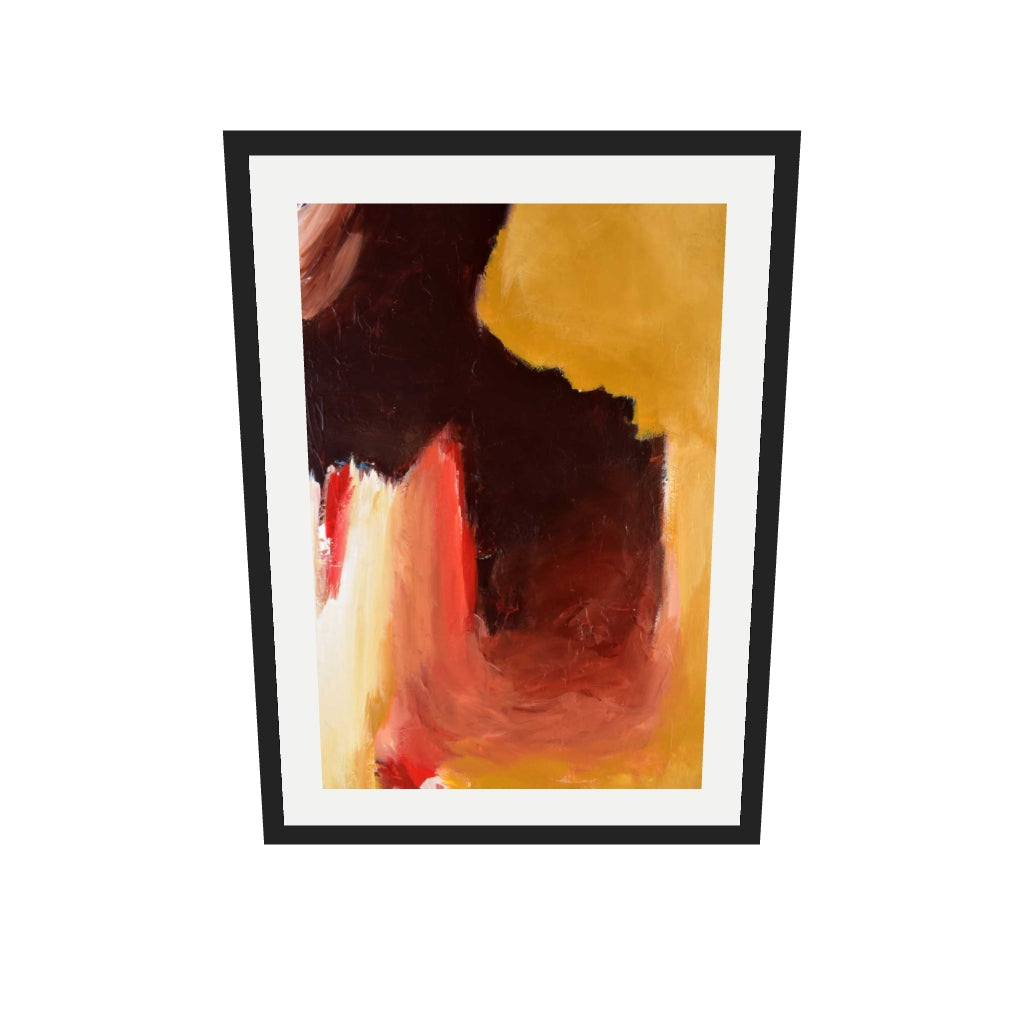 [ah-ar-v1:88a0aff3ad30750271ad600b] Abstract 392 Art Print — 50 x 70 cm, black frame (AR scale)