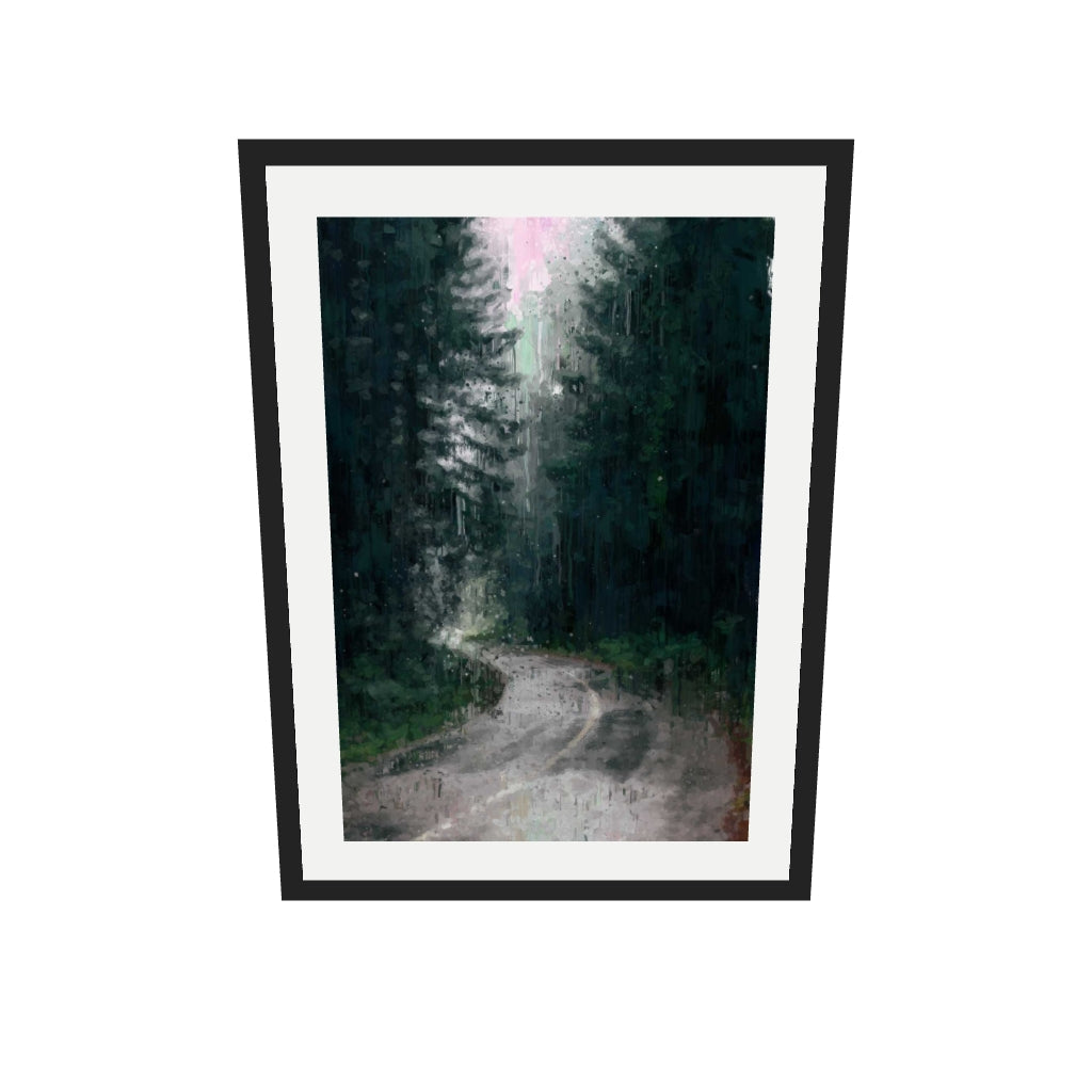 [ah-ar-v1:002269209b164228b90db7b4] The Forest Art Print — 50 x 70 cm, black frame (AR scale)