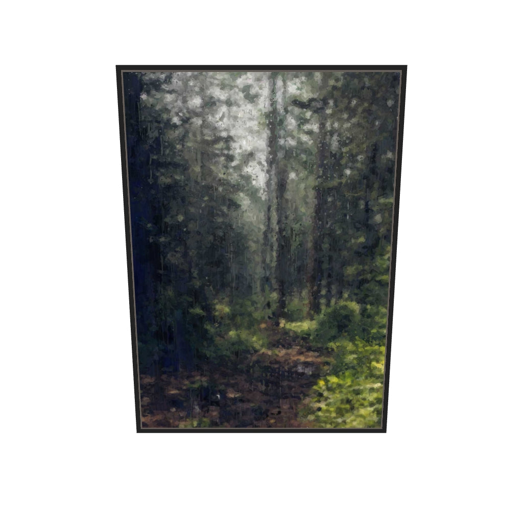 [ah-ar-v1:7d09c9afc29837b66281c13f] The Forest Canvas Art — 70 x 100 cm, black frame (AR scale)