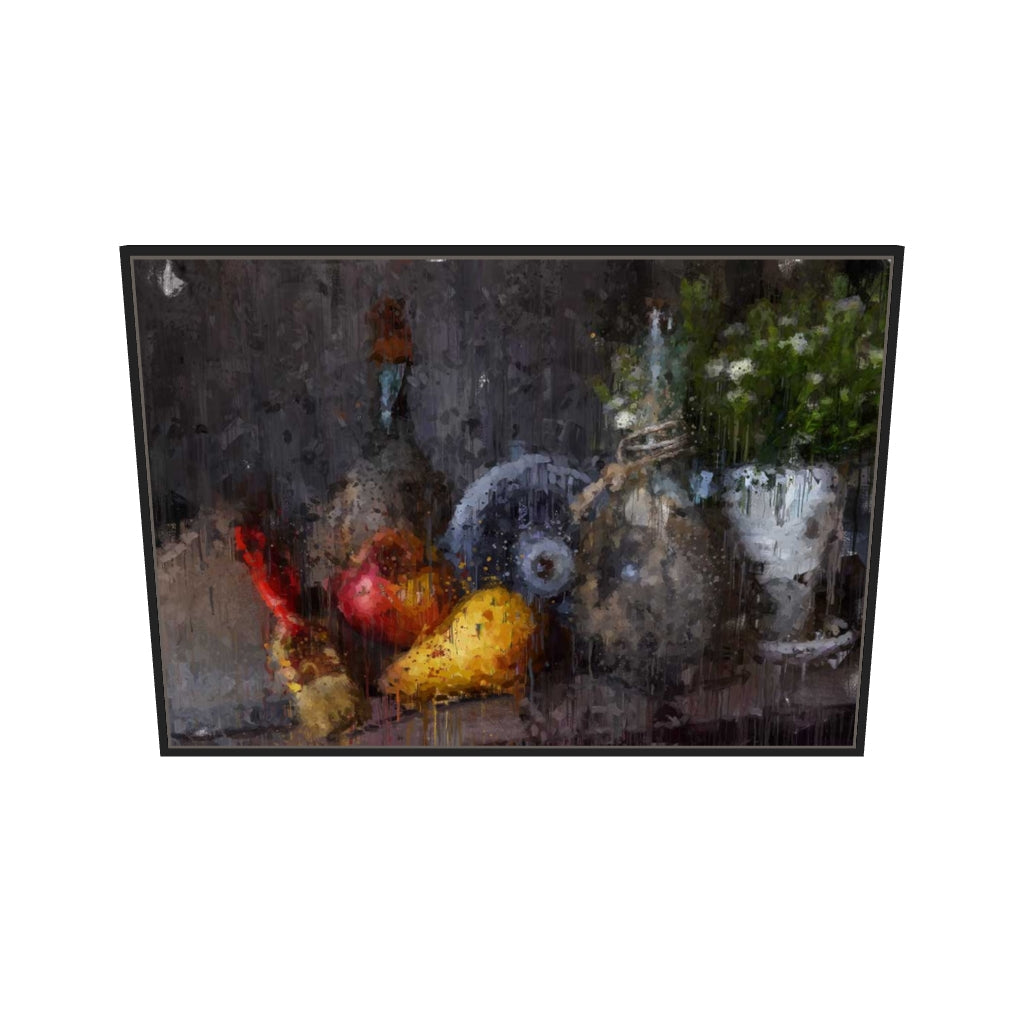 [ah-ar-v1:e35fa01a6ce3d61331482b56] Still Life Fine Art Canvas Art — 70 x 100 cm, black frame (AR scale)