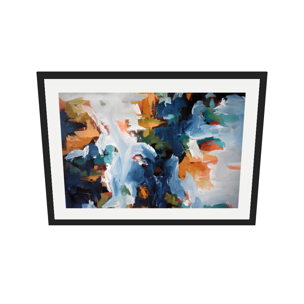 [ah-ar-v1:2431a6d22dc9584a276baef5] Abstract 400 Art Print — 50 x 70 cm, black frame (AR scale)