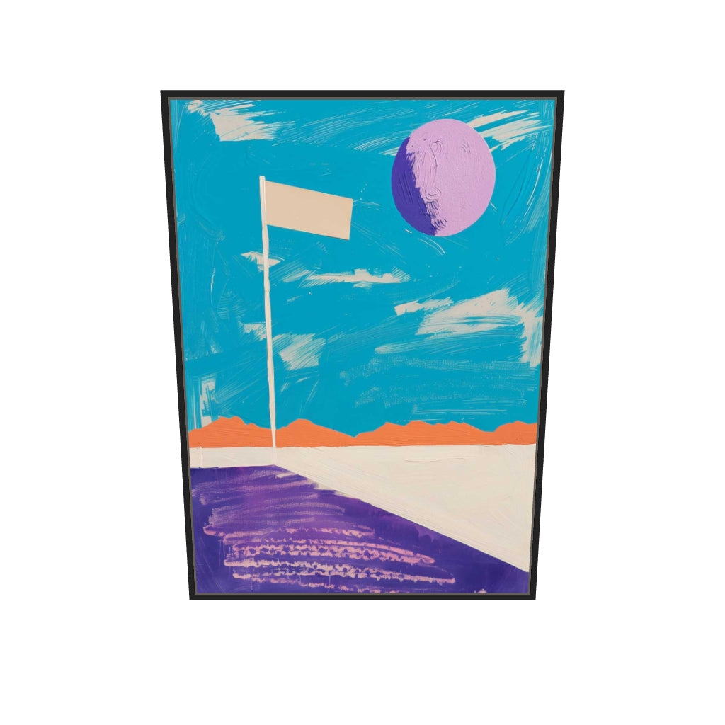 [ah-ar-v1:39ec2e5f81f4d3acbc94446c] Abstract Pool Canvas Art — 70 x 100 cm, black frame (AR scale)