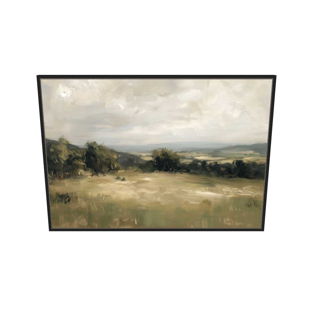 [ah-ar-v1:7118c223cb5143ec9b0371a5] Distant Horizons Canvas Art — 70 x 100 cm, black frame (AR scale)