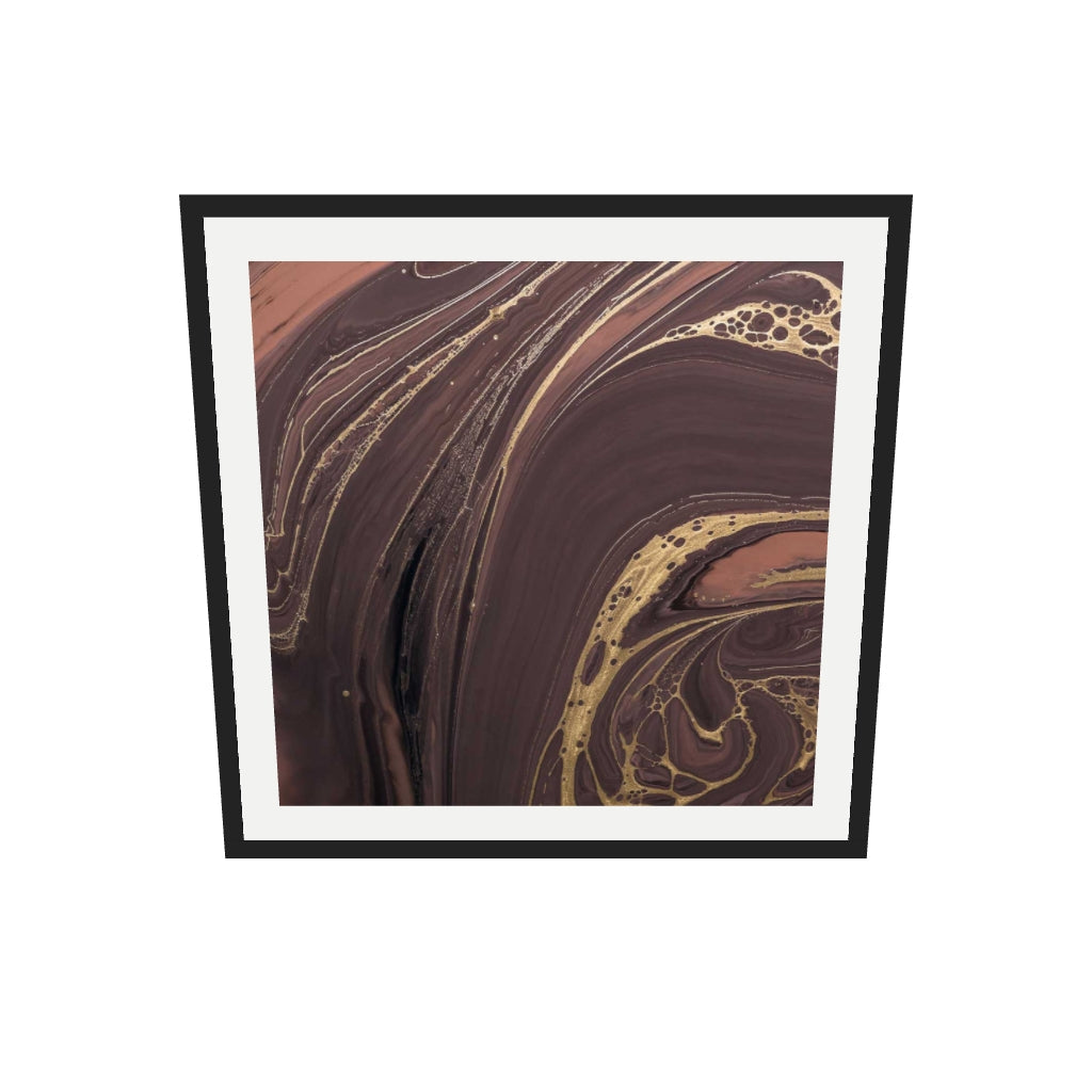 [ah-ar-v1:5edb42ac769f6e978d80918a] Marble Coco Art Print — 70 x 70 cm, black frame (AR scale)