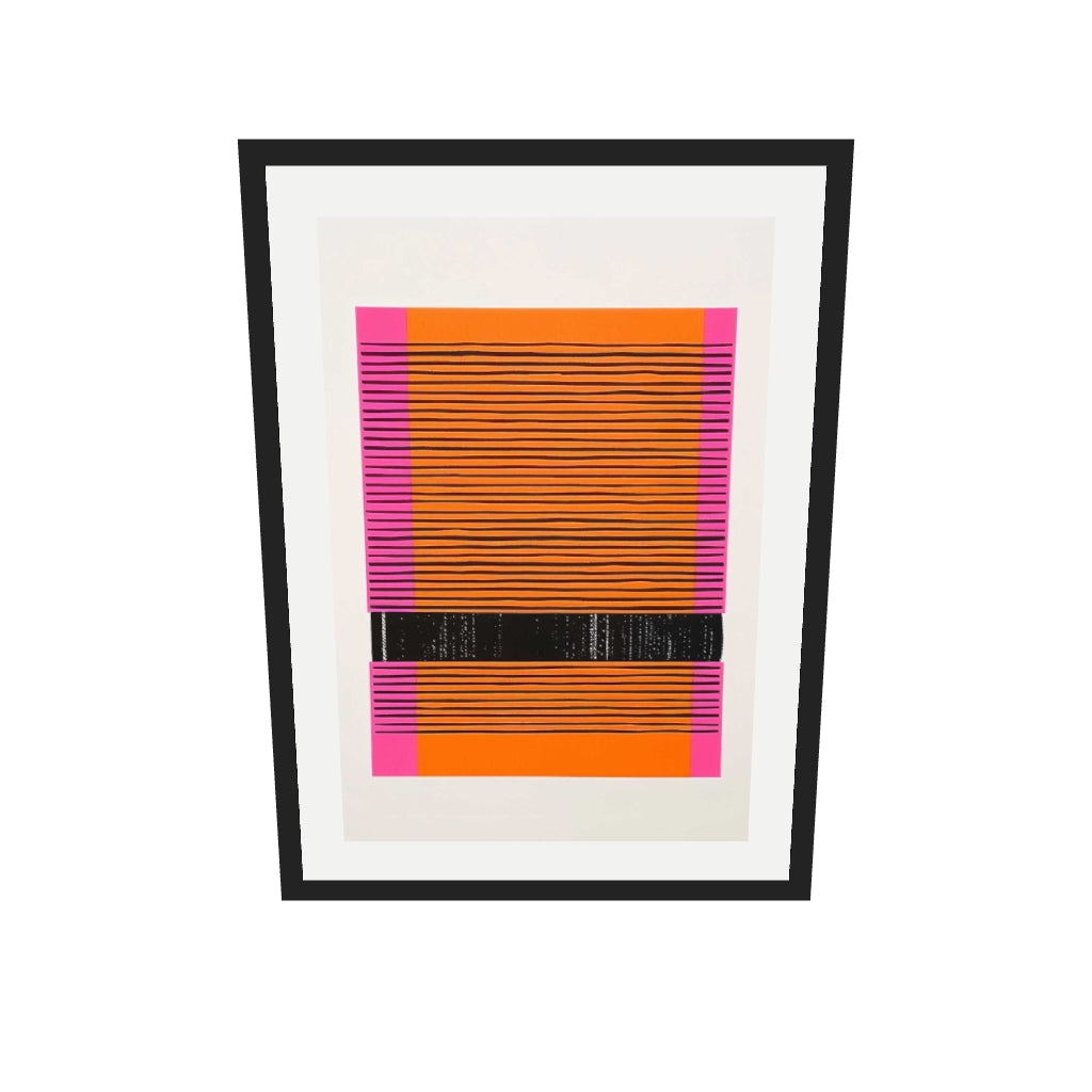 [ah-ar-v1:4dcc209b8a69f20b09e5c38d] Screenprint Red Art Print — 50 x 70 cm, black frame (AR scale)