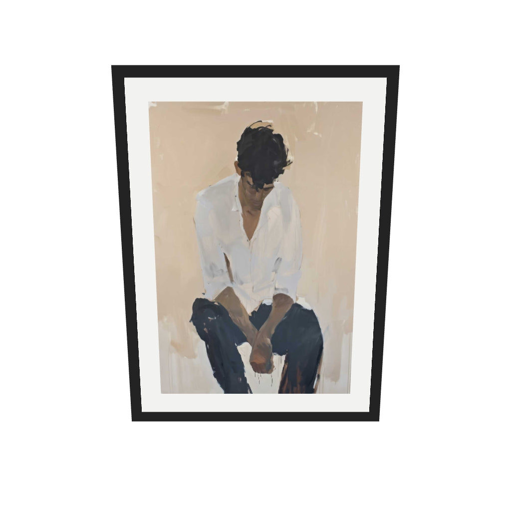 [ah-ar-v1:d5ae2eb485b2281f4dc10965] If You Say So Wall Art Print — 50 x 70 cm, black frame (AR scale)