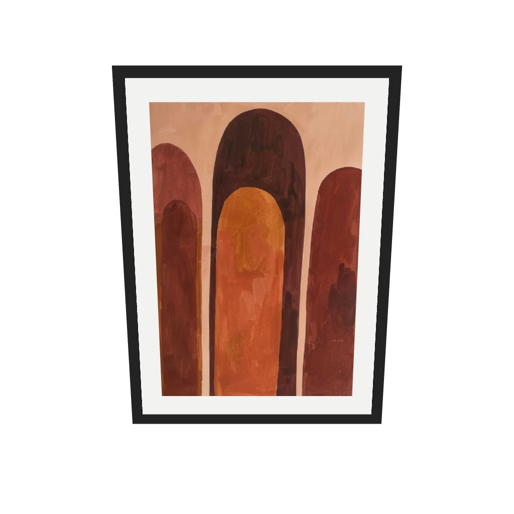 [ah-ar-v1:24c115a96a3c3887a3b60f99] Rise Wall Art Print — 50 x 70 cm, black frame (AR scale)