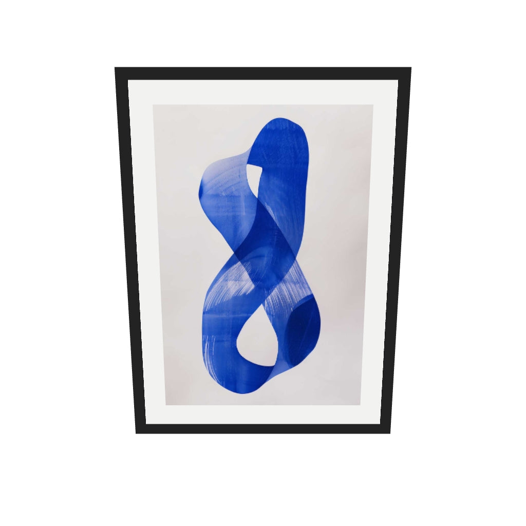[ah-ar-v1:d22ea2cab87415fd6432b865] Abstract Infinity Wall Art — 50 x 70 cm, black frame (AR scale)