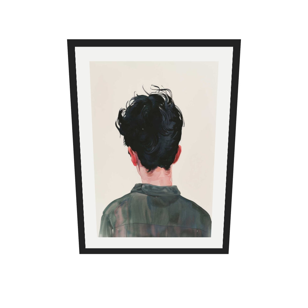 [ah-ar-v1:0cc91adafb71218f1f6ba70b] A Portrait Wall Art Print — 50 x 70 cm, black frame (AR scale)