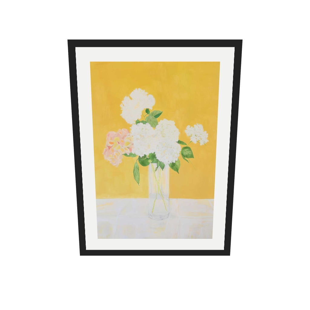 [ah-ar-v1:8541822ab0b0adfa33ad40ff] Botanical Still Life Wall Art — 50 x 70 cm, black frame (AR scale)