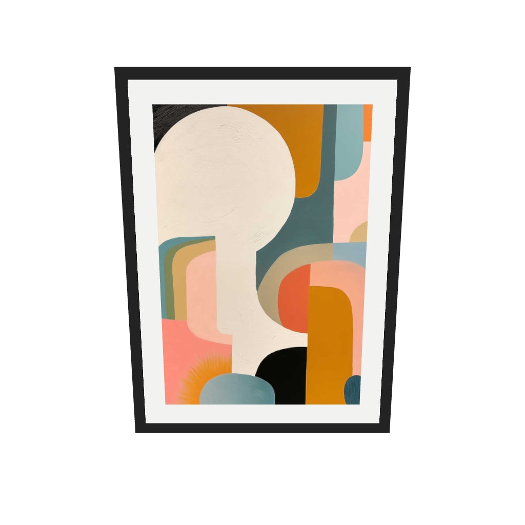 [ah-ar-v1:955c71cc7a3ae2b1a7a1bbd5] Urban City II Art Print — 50 x 70 cm, black frame (AR scale)