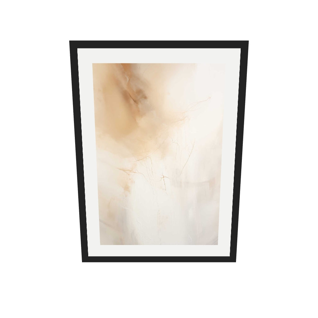 [ah-ar-v1:1519655b168ca1f363102030] Beige Haze Art Print — 50 x 70 cm, black frame (AR scale)