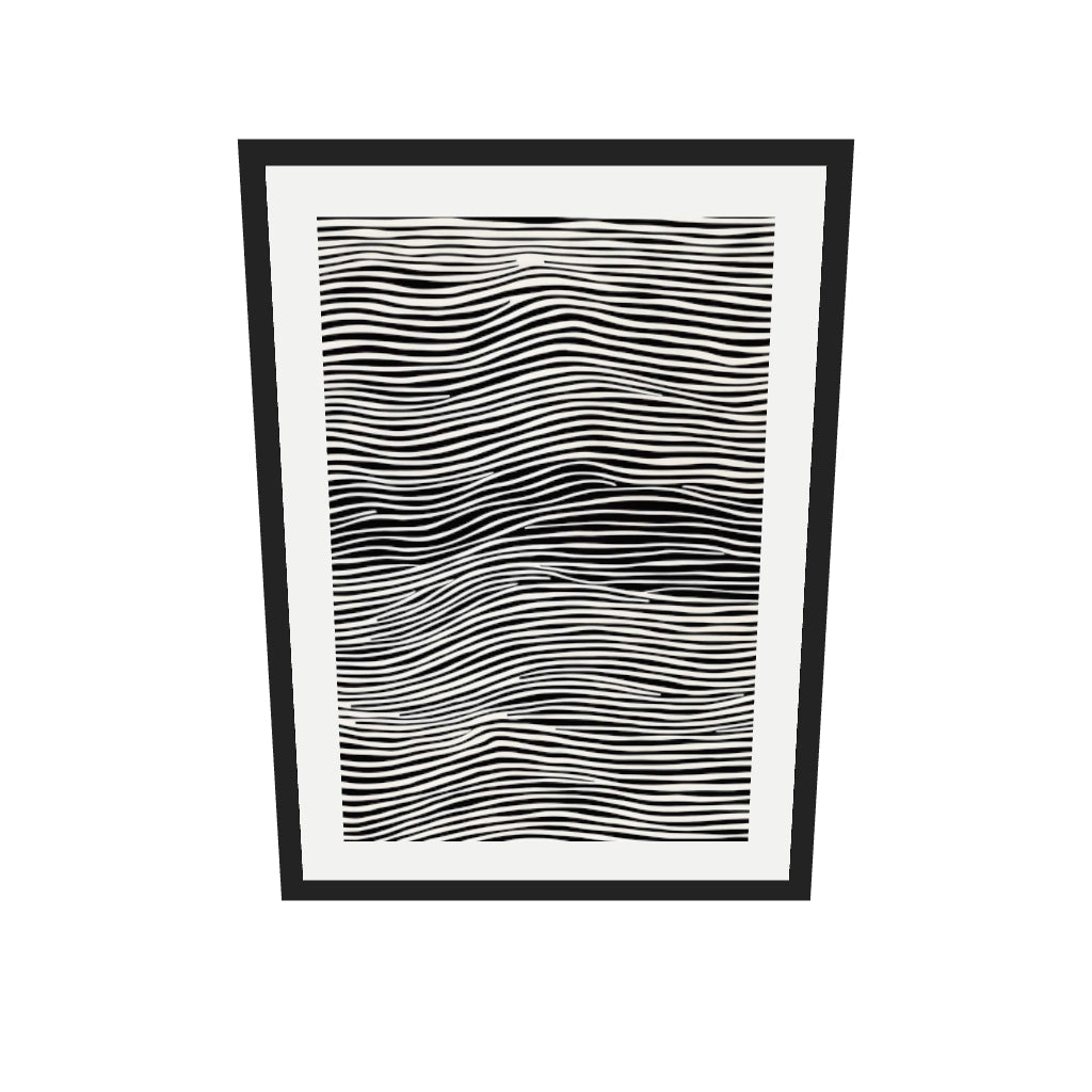 [ah-ar-v1:8c8d34ad2a4c783252a71b14] Illusions Art Print — 50 x 70 cm, black frame (AR scale)