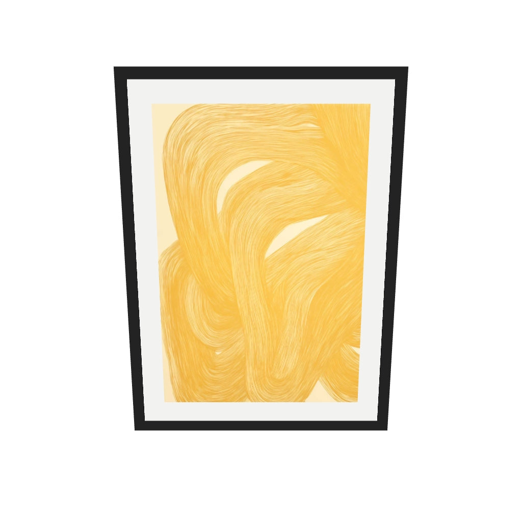 [ah-ar-v1:f525558871adc7600c34f818] Golden Path Art Print — 50 x 70 cm, black frame (AR scale)