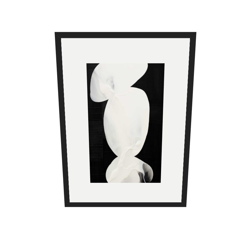 [ah-ar-v1:2a12d4dcfad0e5e387d30006] Balancing Time Art Print — 50 x 70 cm, black frame (AR scale)