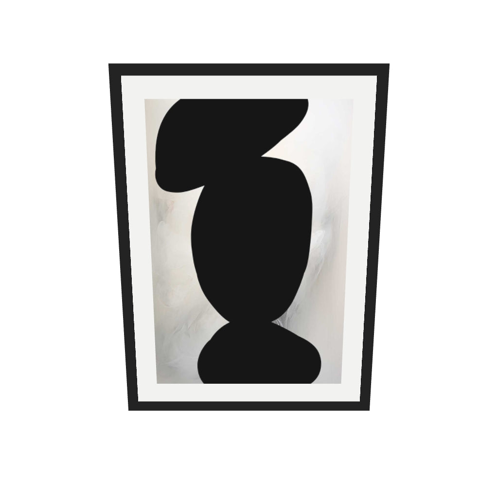 [ah-ar-v1:d770ff2d90d6d4535616289f] Balancing Expression II Art Print — 50 x 70 cm, black frame (AR scale)